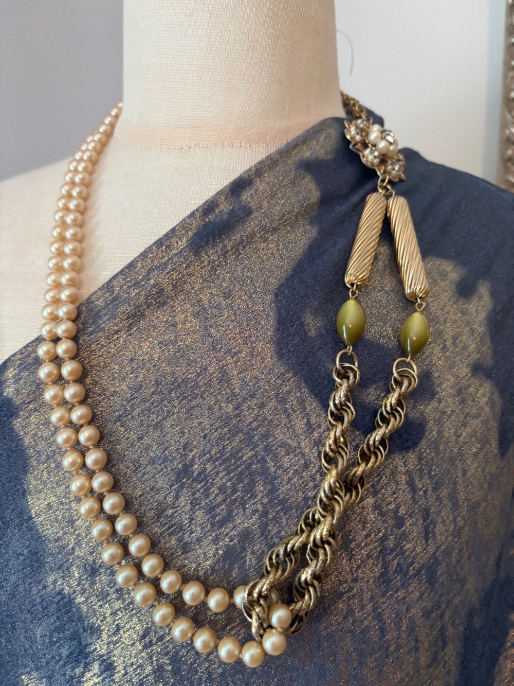 Vintage repurposed necklace